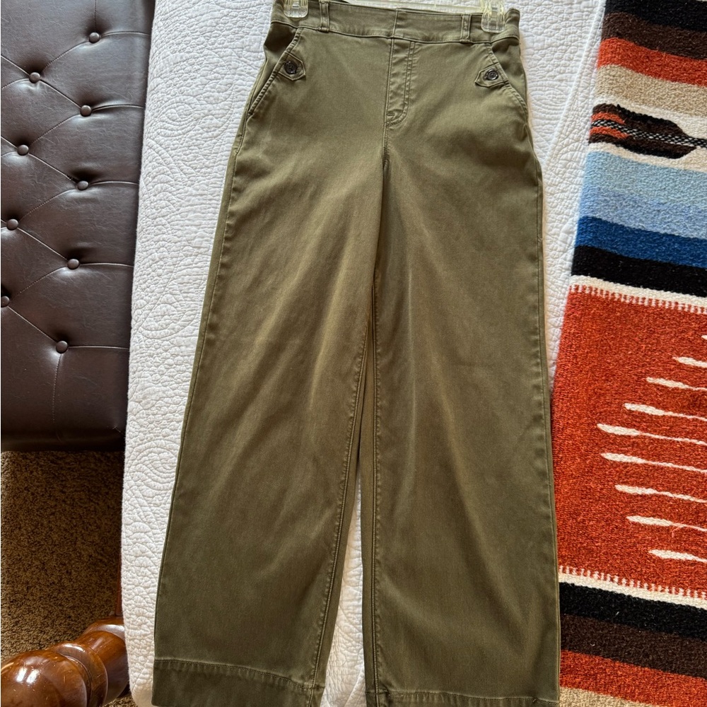Spanx Twilly Wide-Leg Pants - olive  woman’s